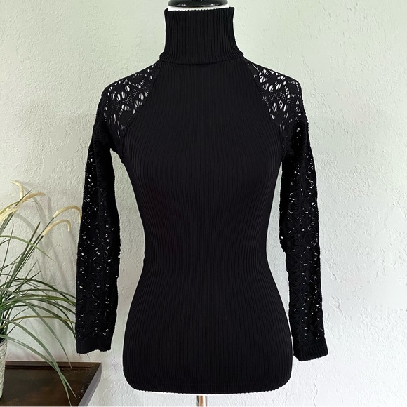 NEW Free People Intimately Rib and Lace Turtleneck, XS/S - Picture 4 of 15